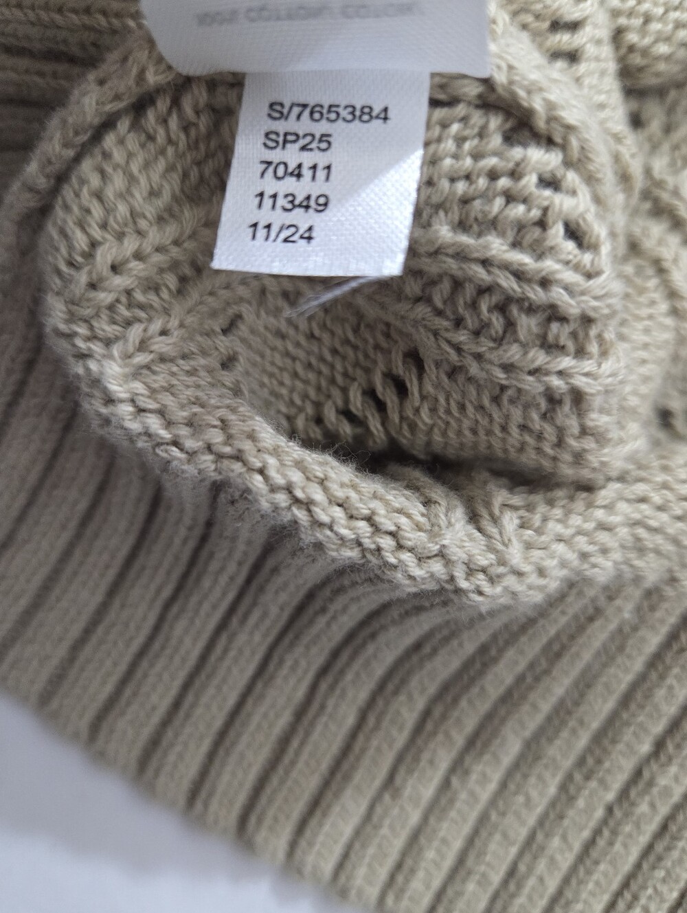 NWT LOFT Cardigan Sweater Lightweight Tan Beige V-neck Boho Size XL - Picture 9 of 10